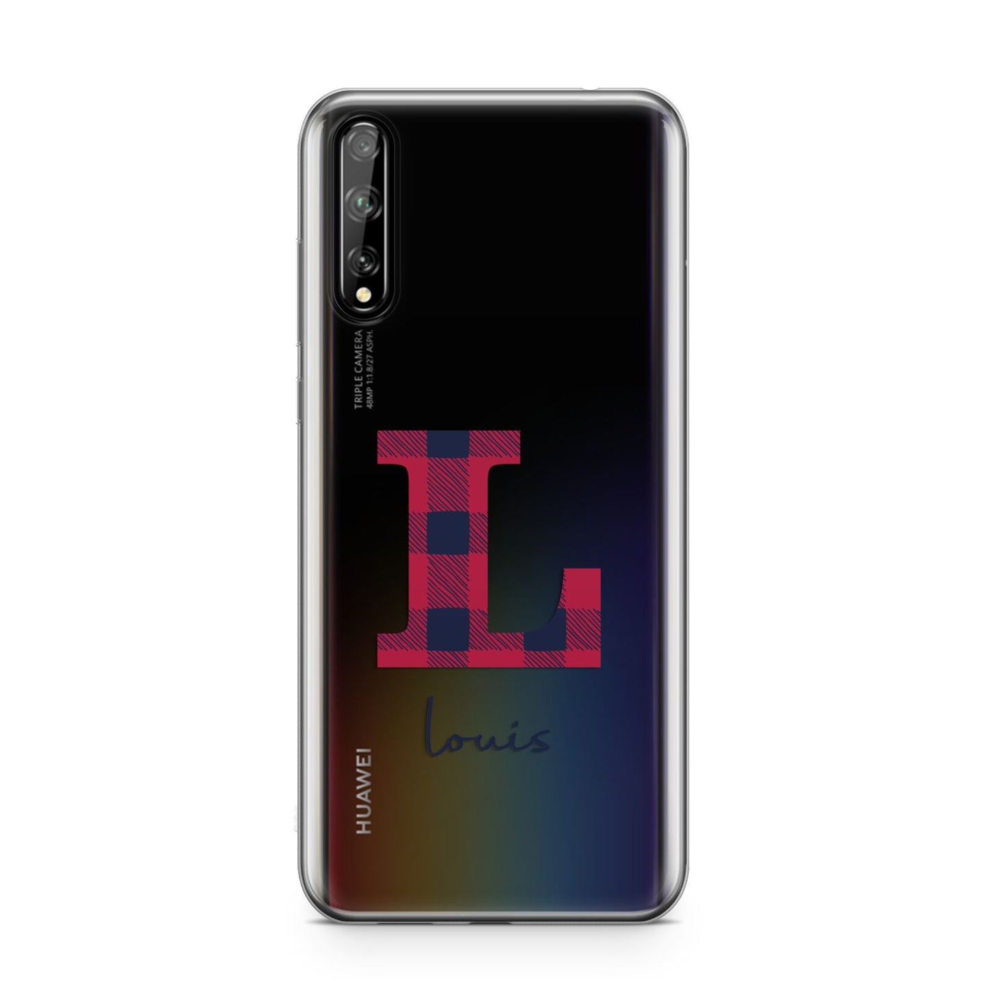 Christmas Tartan Personalised Huawei Enjoy 10s Phone Case