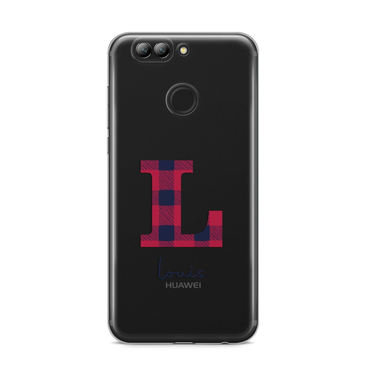 Christmas Tartan Personalised Huawei Nova 2s Phone Case