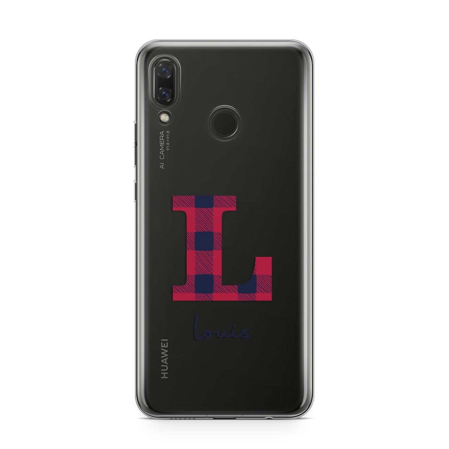 Christmas Tartan Personalised Huawei Nova 3 Phone Case