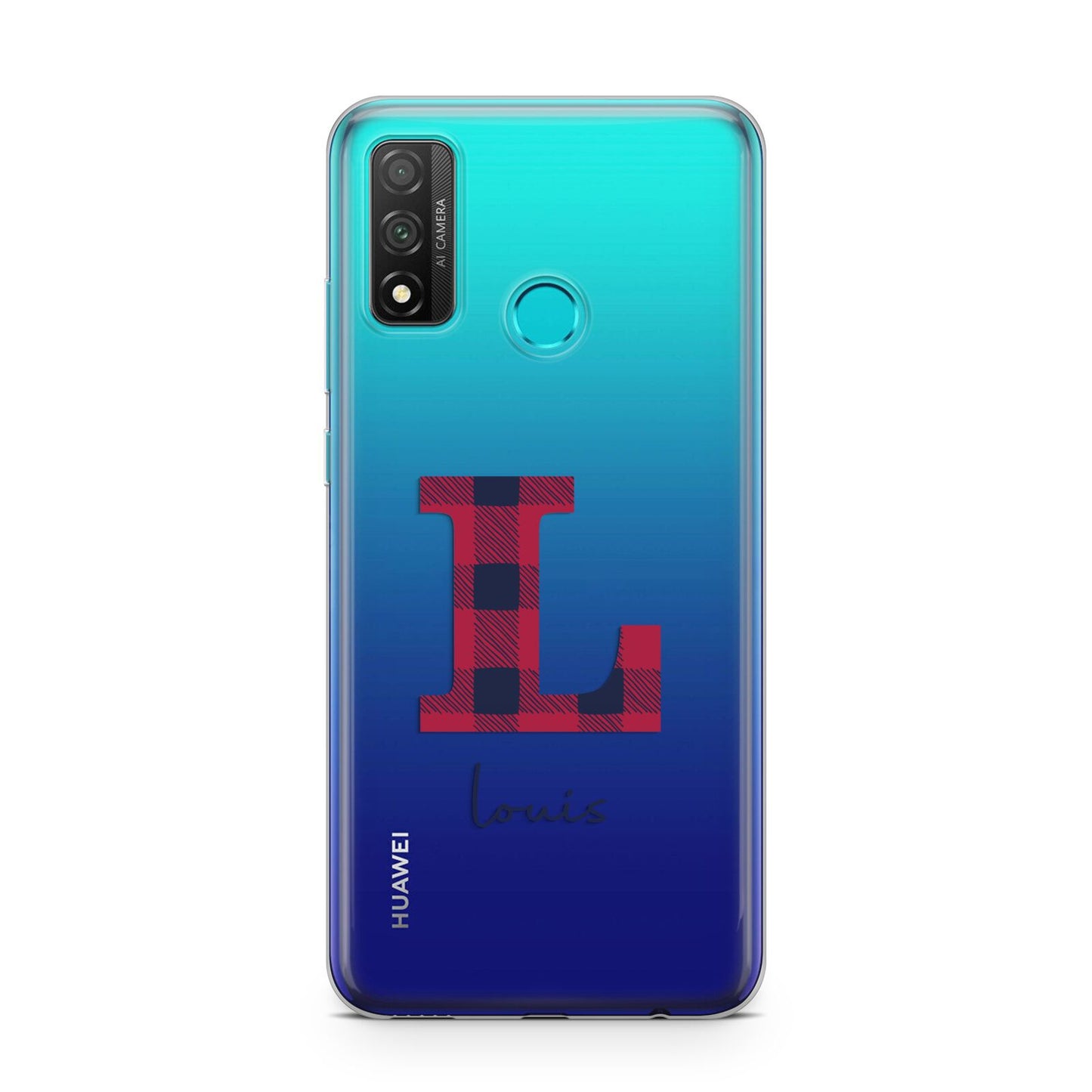 Christmas Tartan Personalised Huawei P Smart 2020