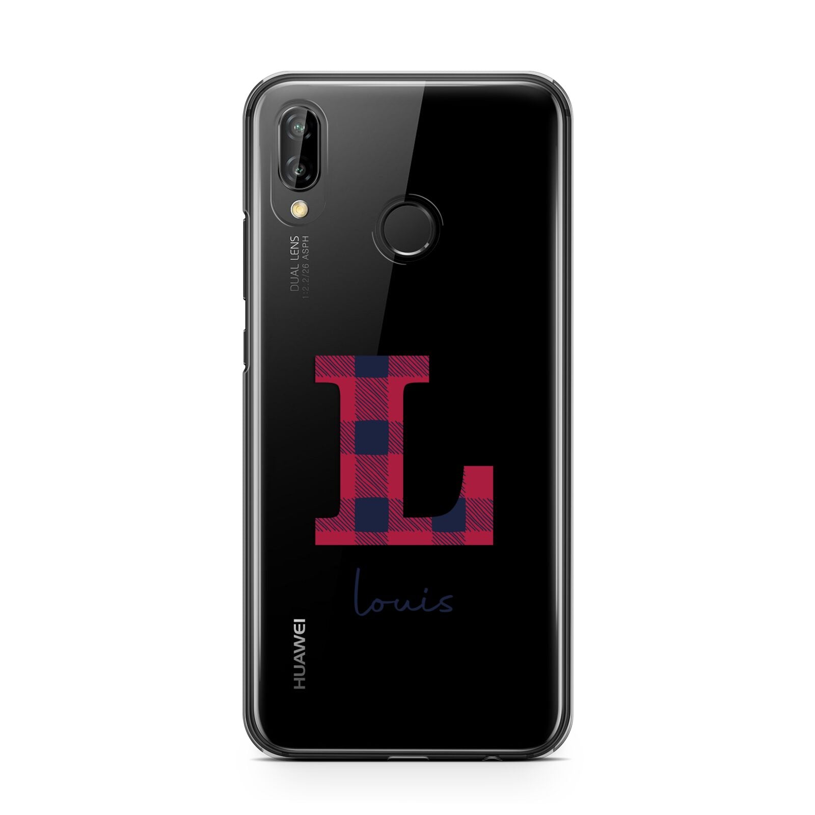 Christmas Tartan Personalised Huawei P20 Lite Phone Case