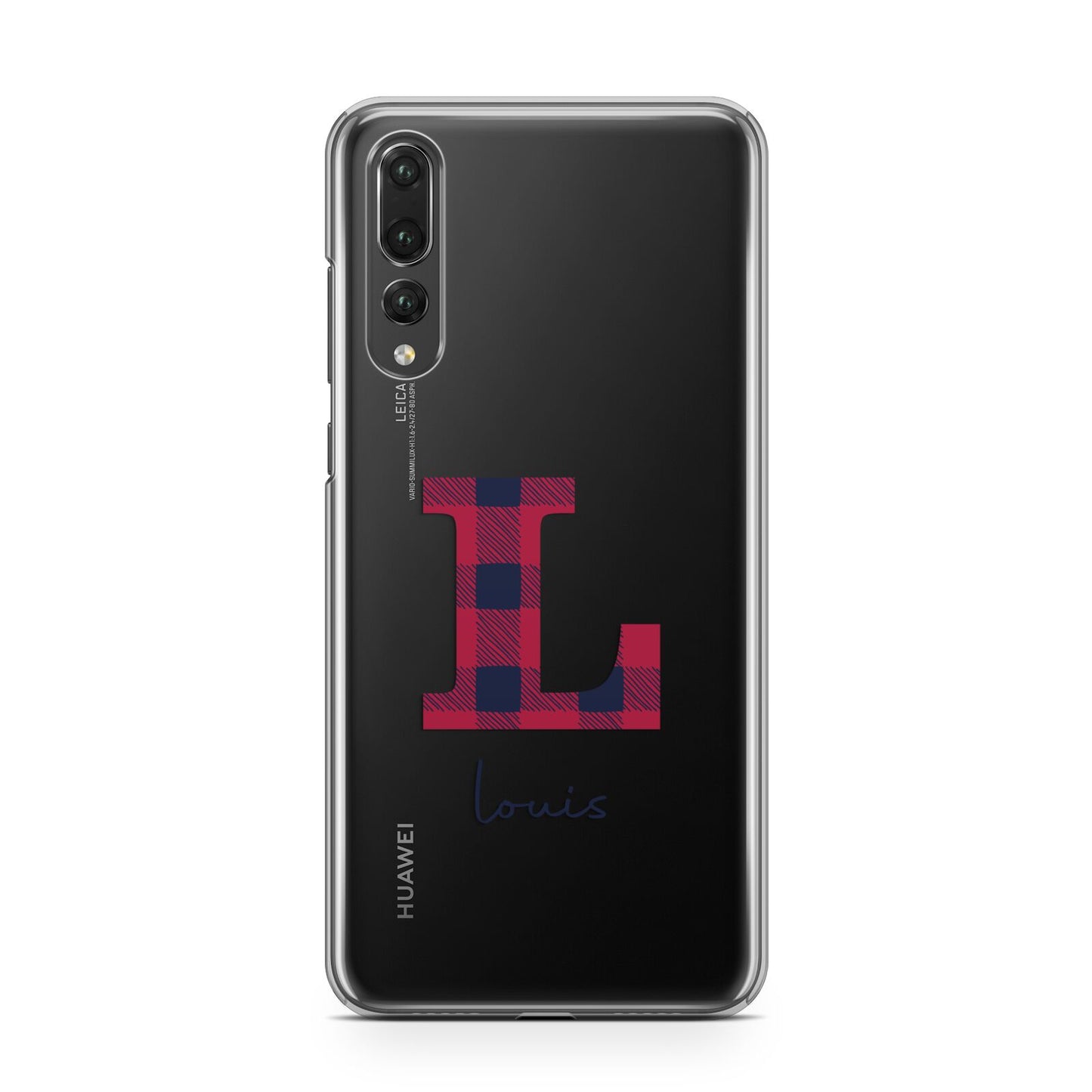 Christmas Tartan Personalised Huawei P20 Pro Phone Case