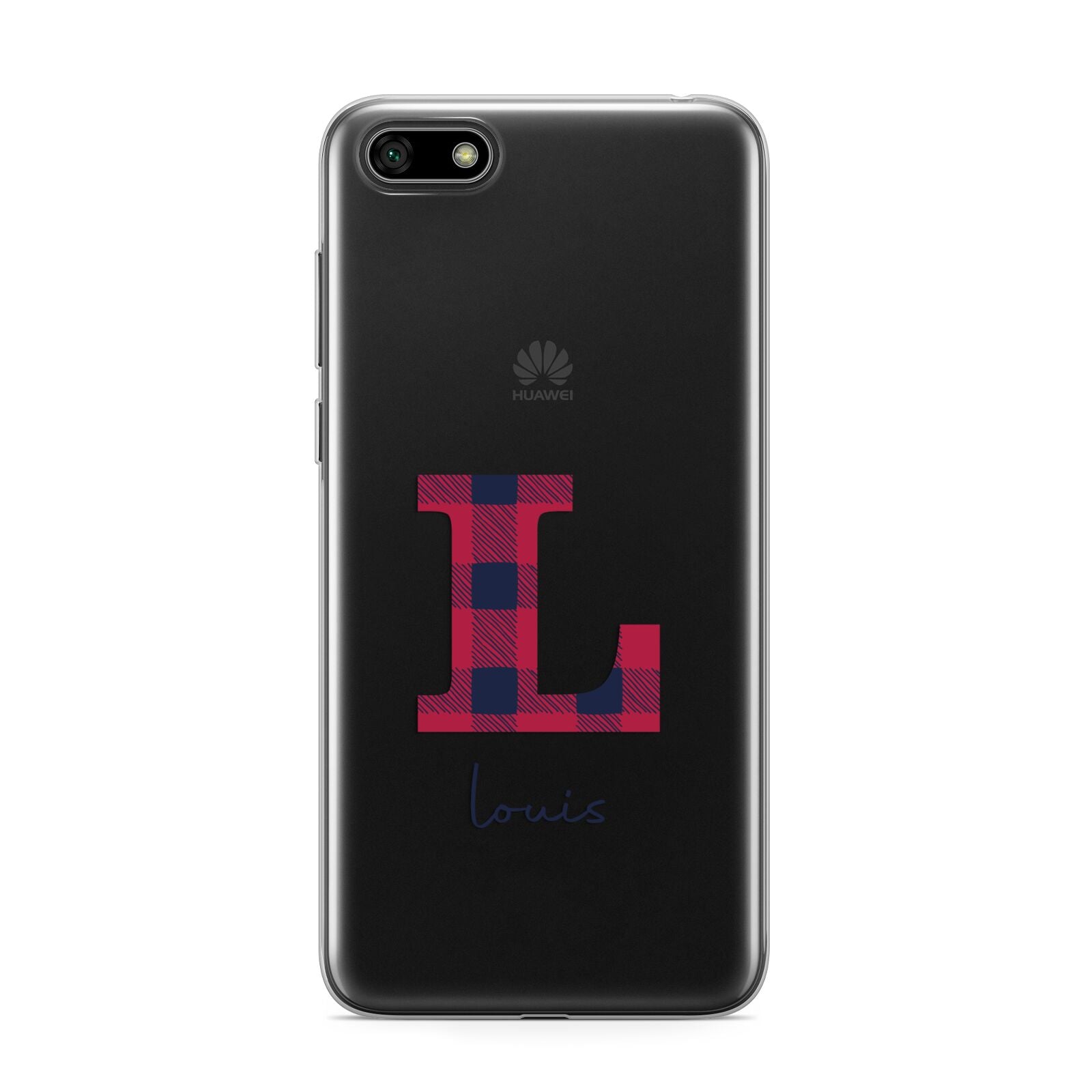 Christmas Tartan Personalised Huawei Y5 Prime 2018 Phone Case