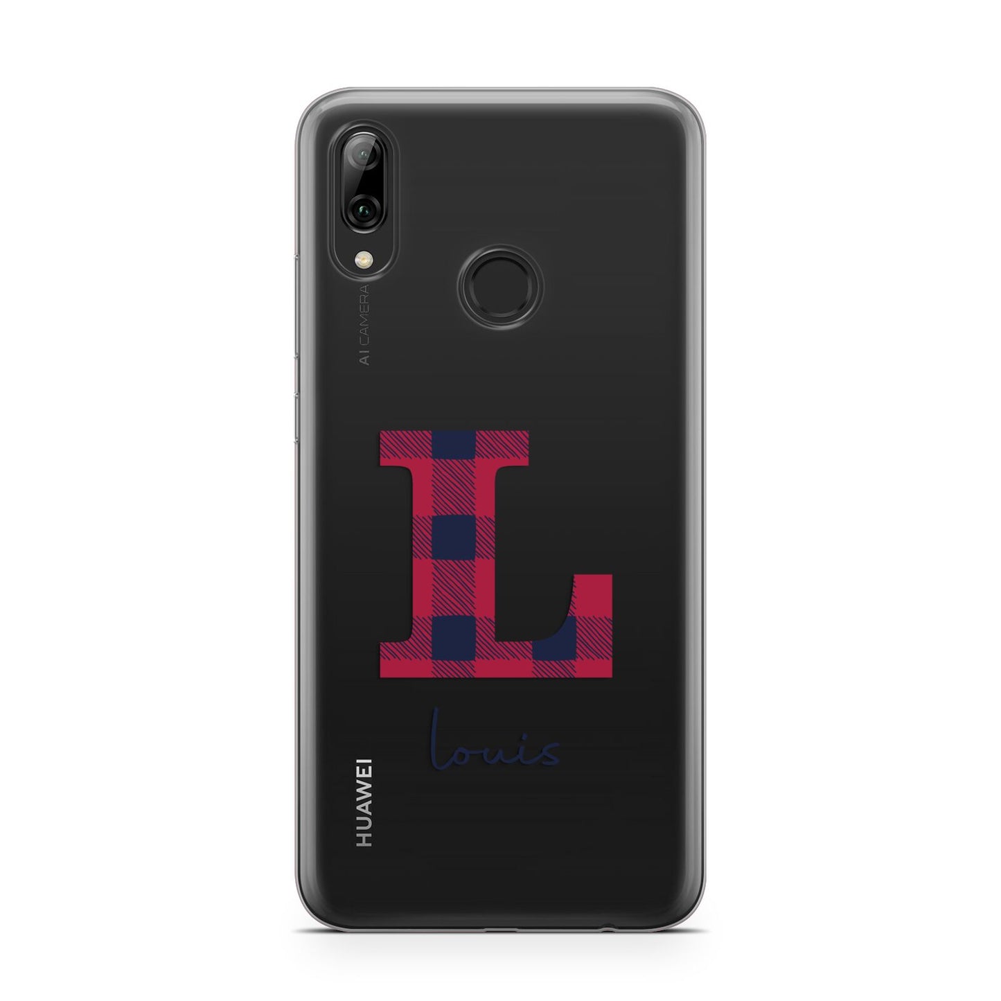 Christmas Tartan Personalised Huawei Y7 2019