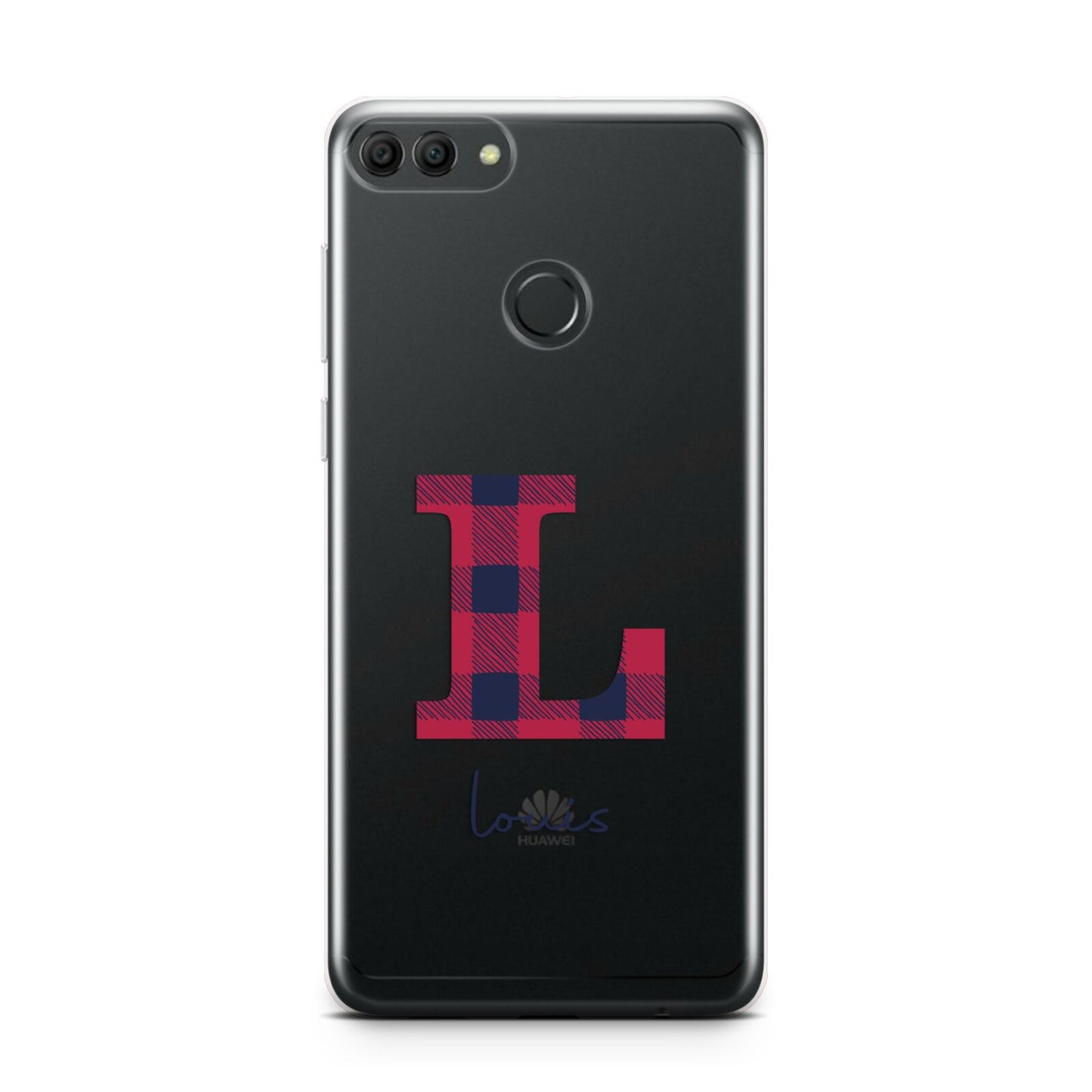 Christmas Tartan Personalised Huawei Y9 2018