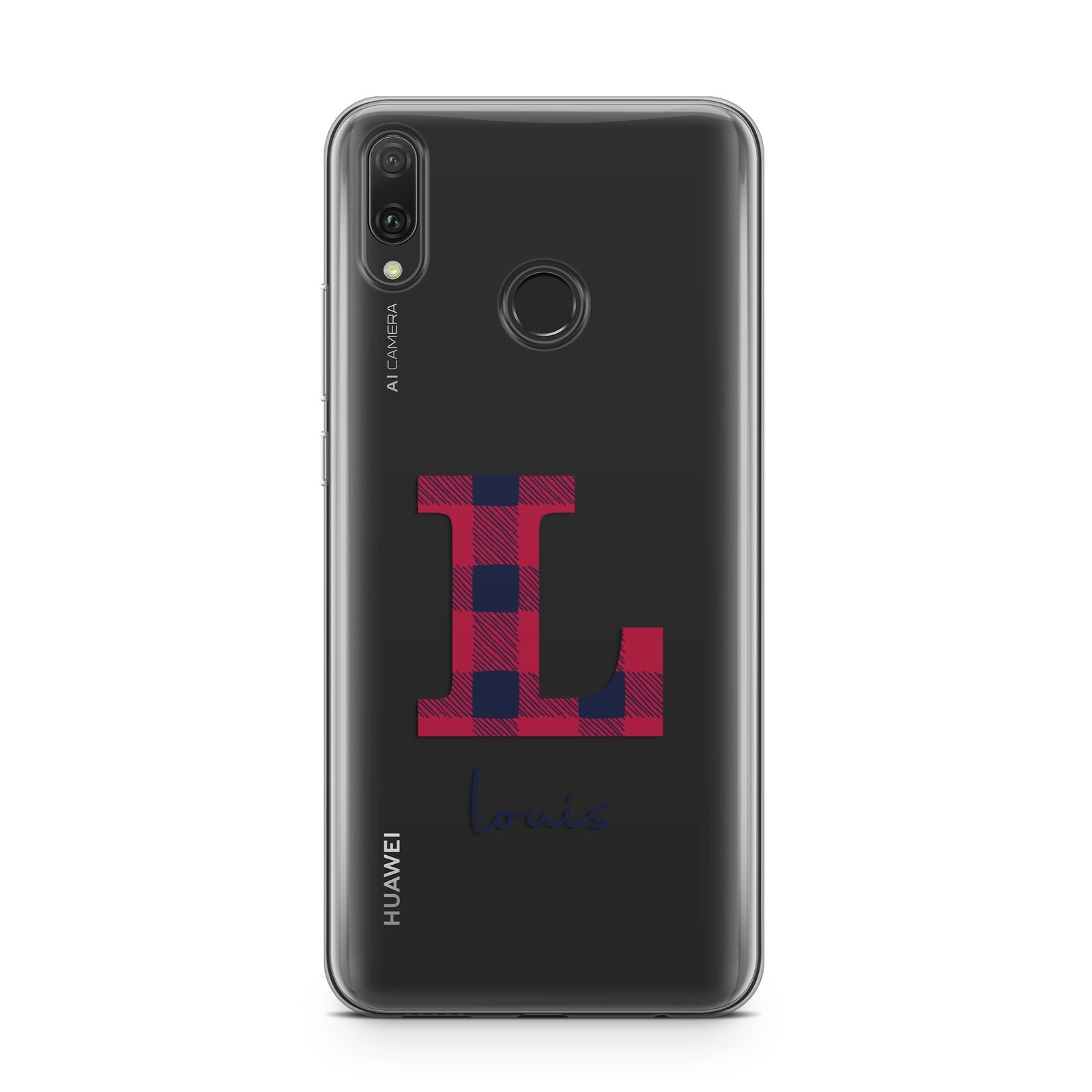 Christmas Tartan Personalised Huawei Y9 2019