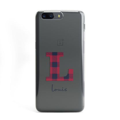 Christmas Tartan Personalised OnePlus Case