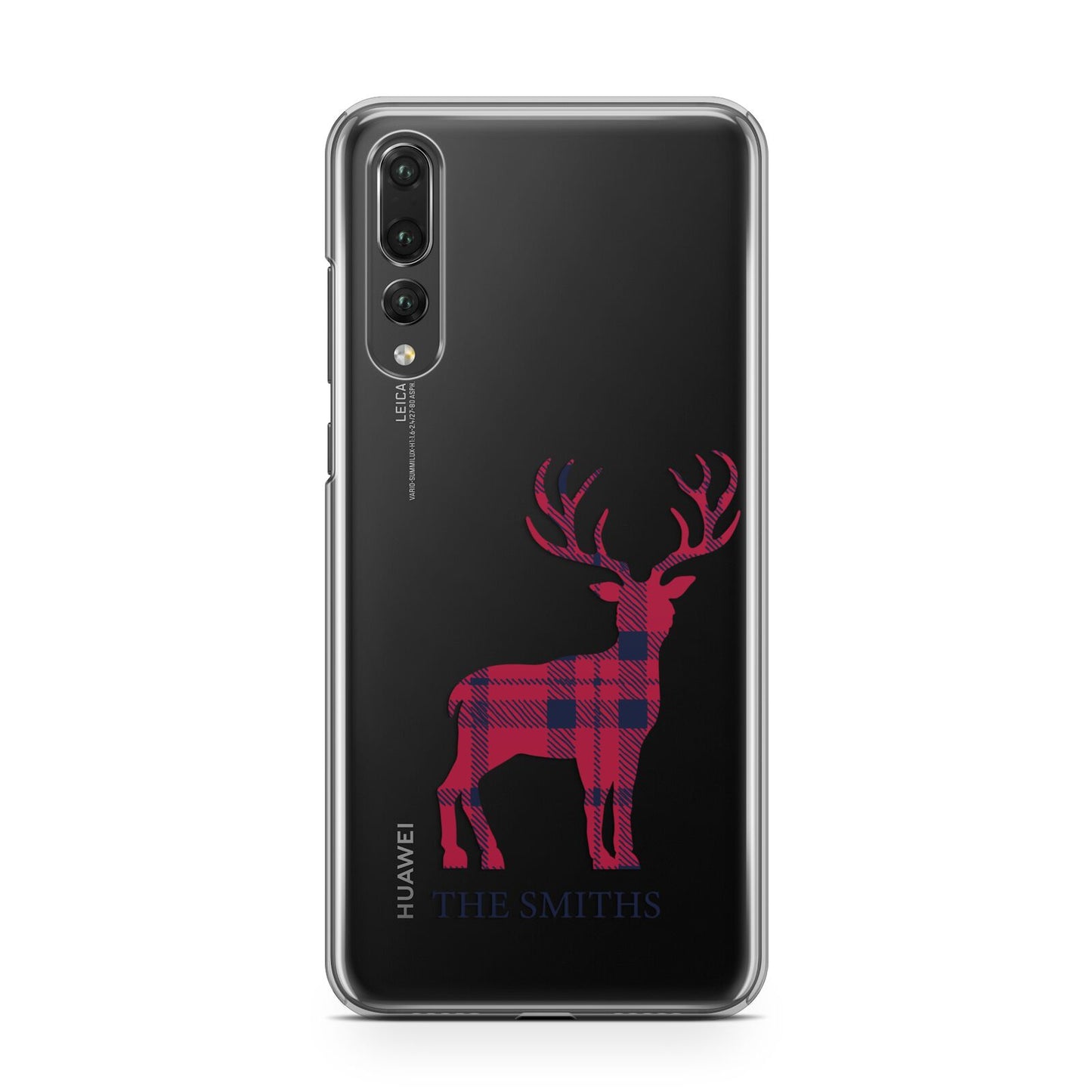 Christmas Tartan Reindeer Personalised Huawei P20 Pro Phone Case