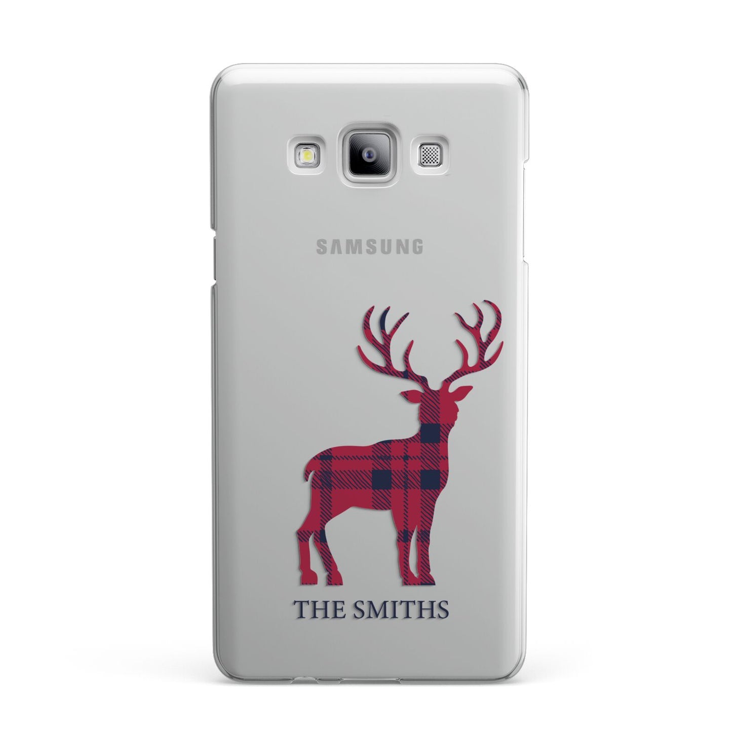 Christmas Tartan Reindeer Personalised Samsung Galaxy A7 2015 Case