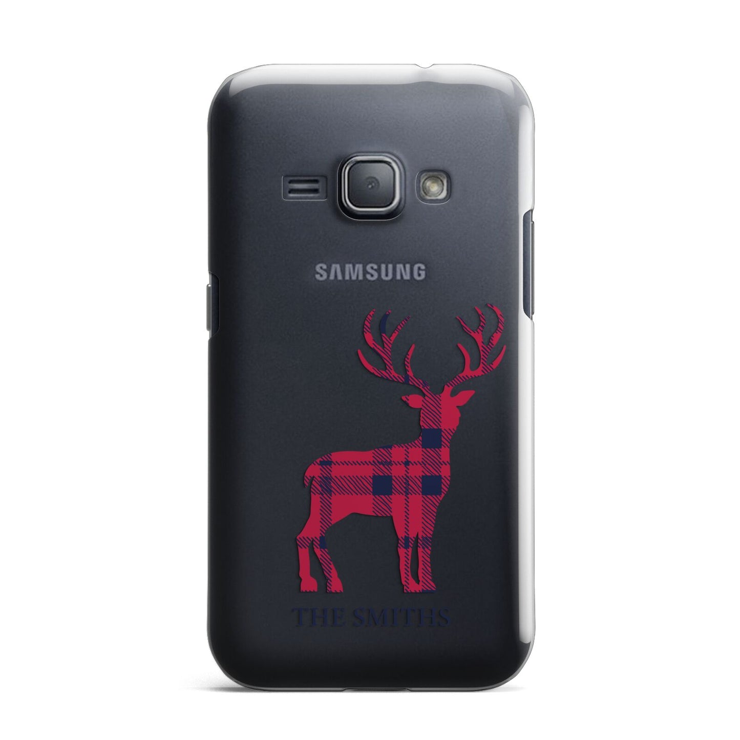 Christmas Tartan Reindeer Personalised Samsung Galaxy J1 2016 Case