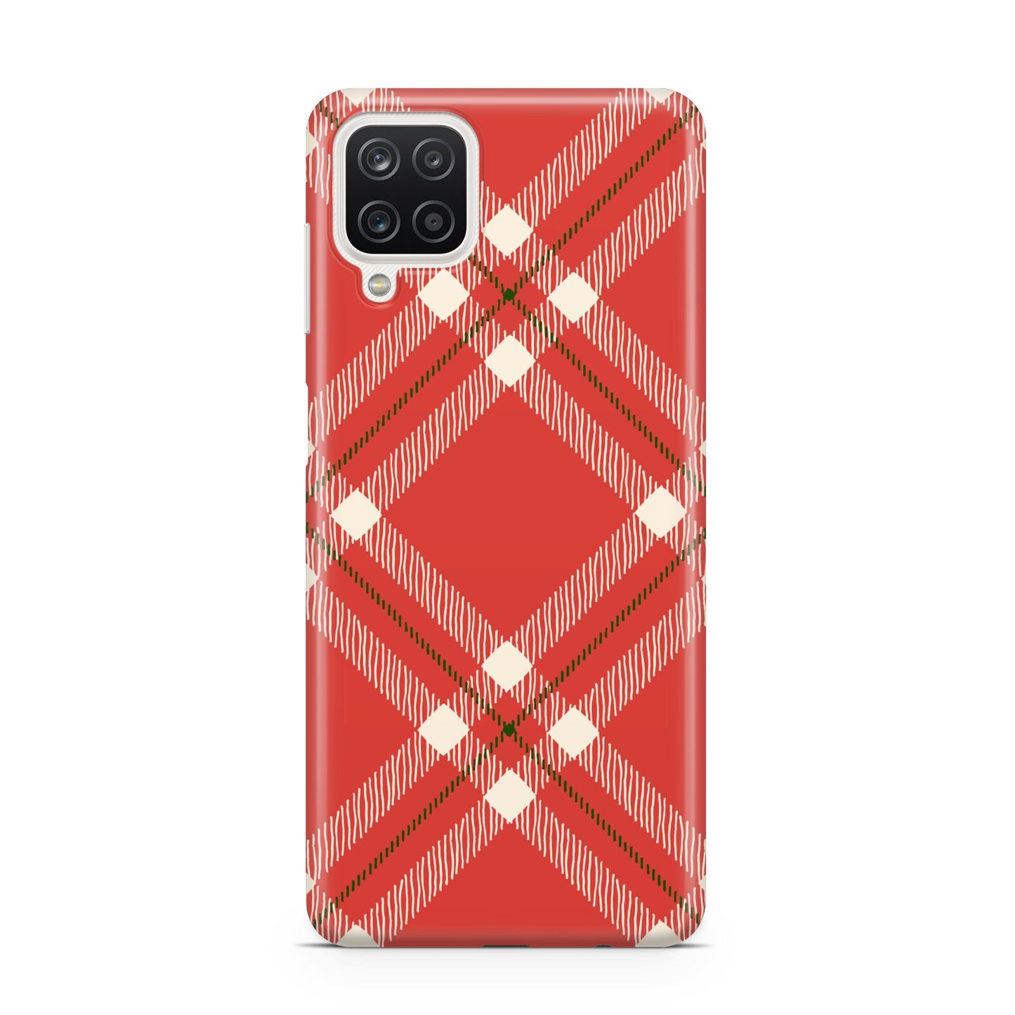 Christmas Tartan Samsung A12 Case