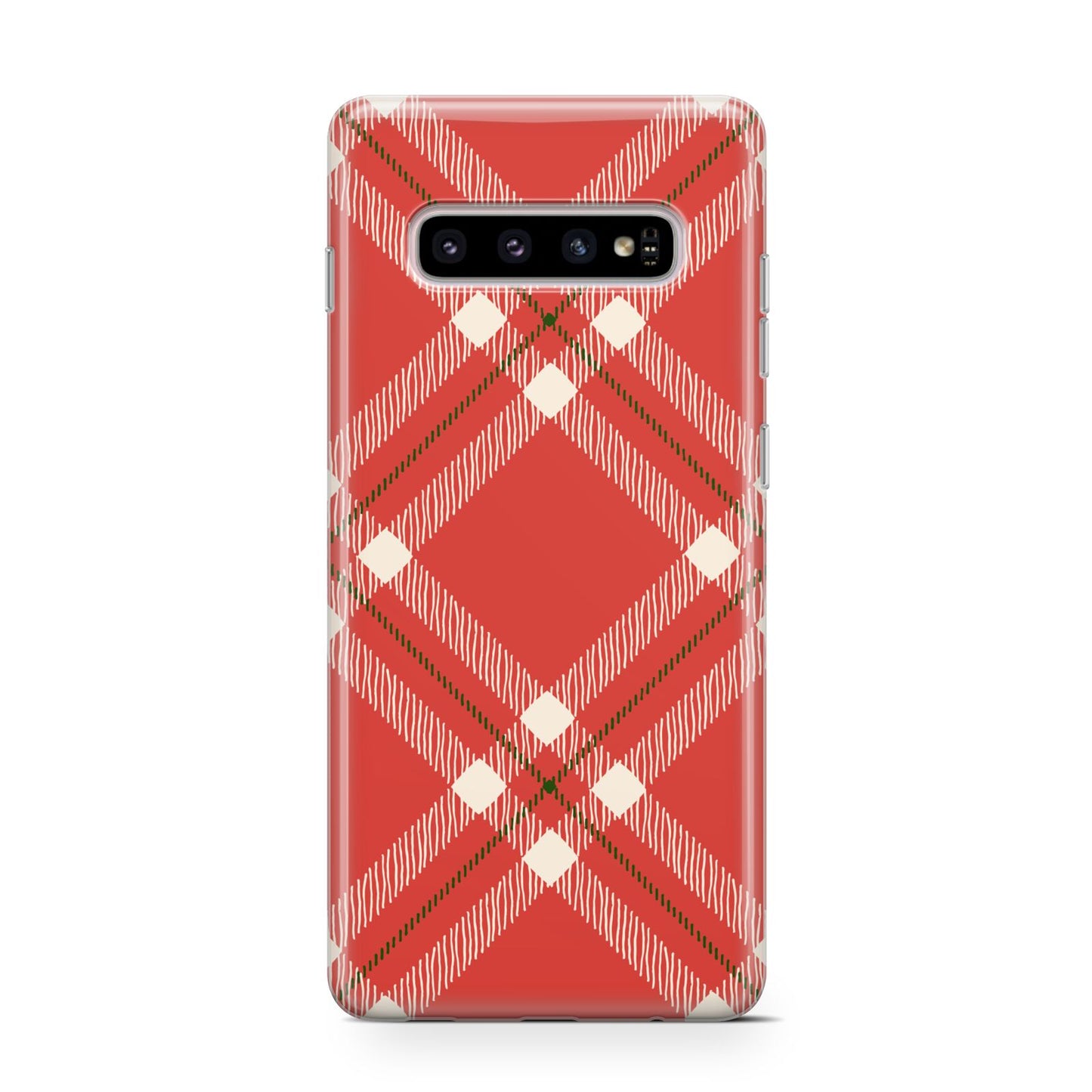 Christmas Tartan Samsung Galaxy S10 Case