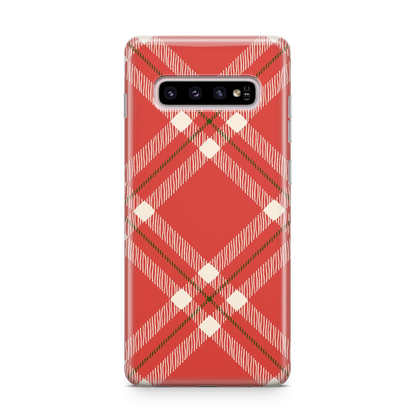 Christmas Tartan Samsung Galaxy S10 Plus Case