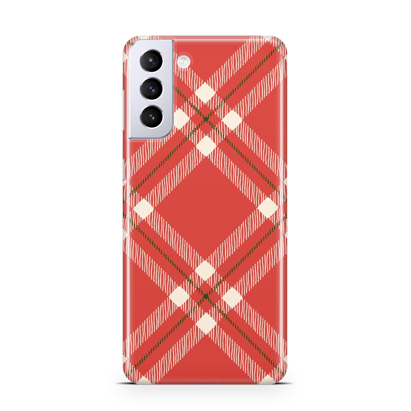 Christmas Tartan Samsung S21 Plus Case