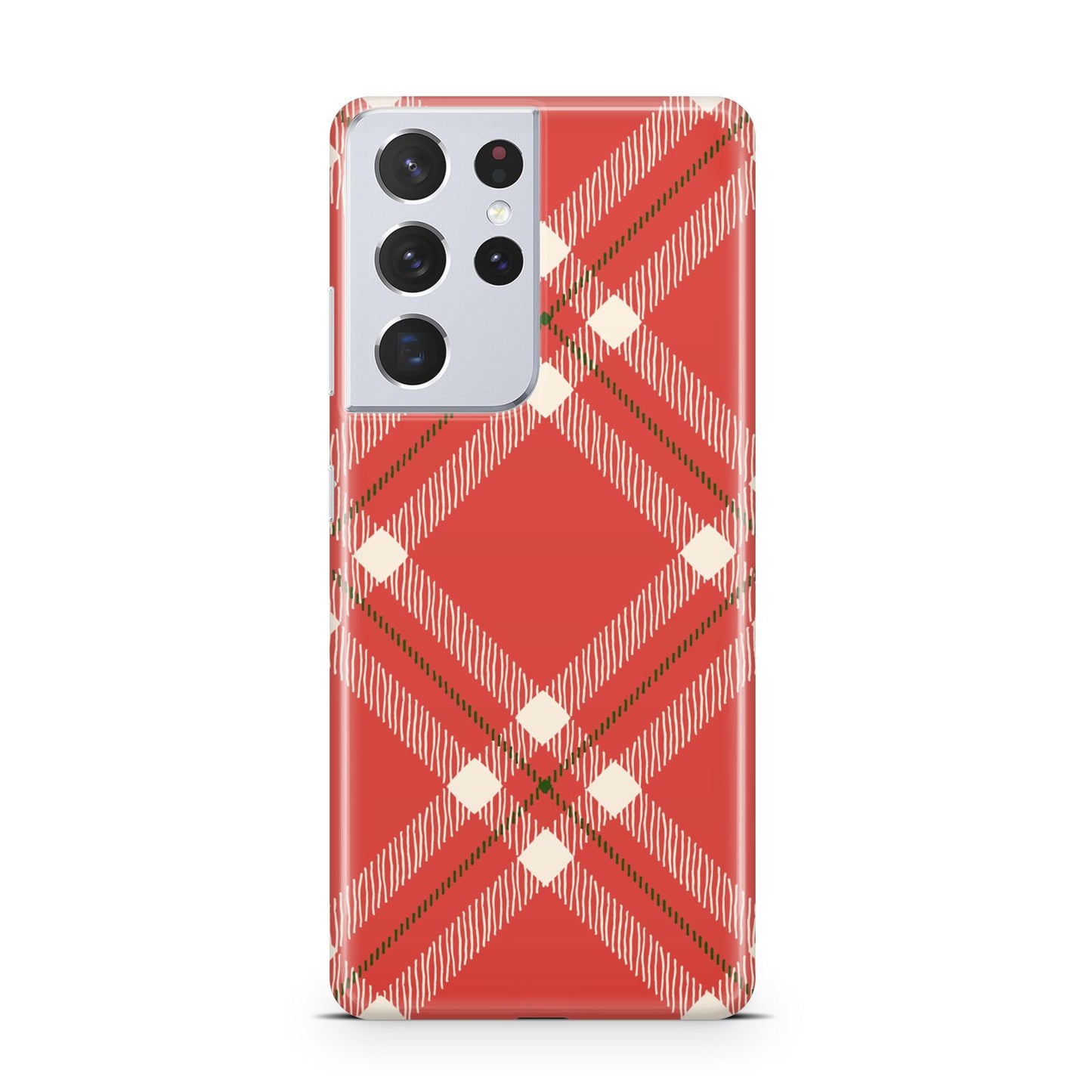 Christmas Tartan Samsung S21 Ultra Case