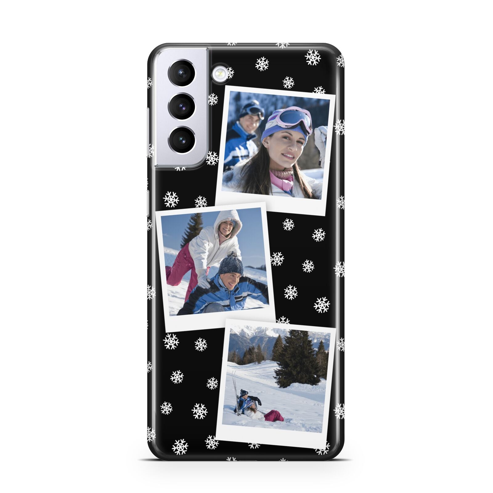 Christmas Three Photo Samsung S21 Plus Case