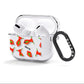 Christmas Tie Pattern AirPods Clear Case 3rd Gen Side Image