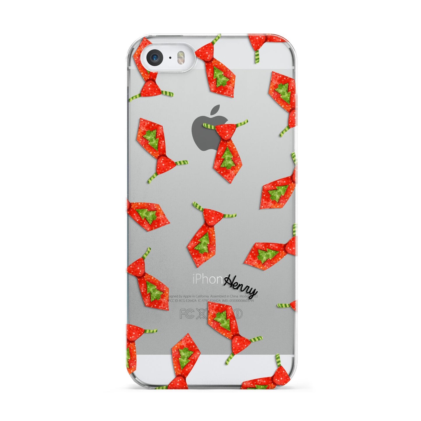 Christmas Tie Pattern Apple iPhone 5 Case