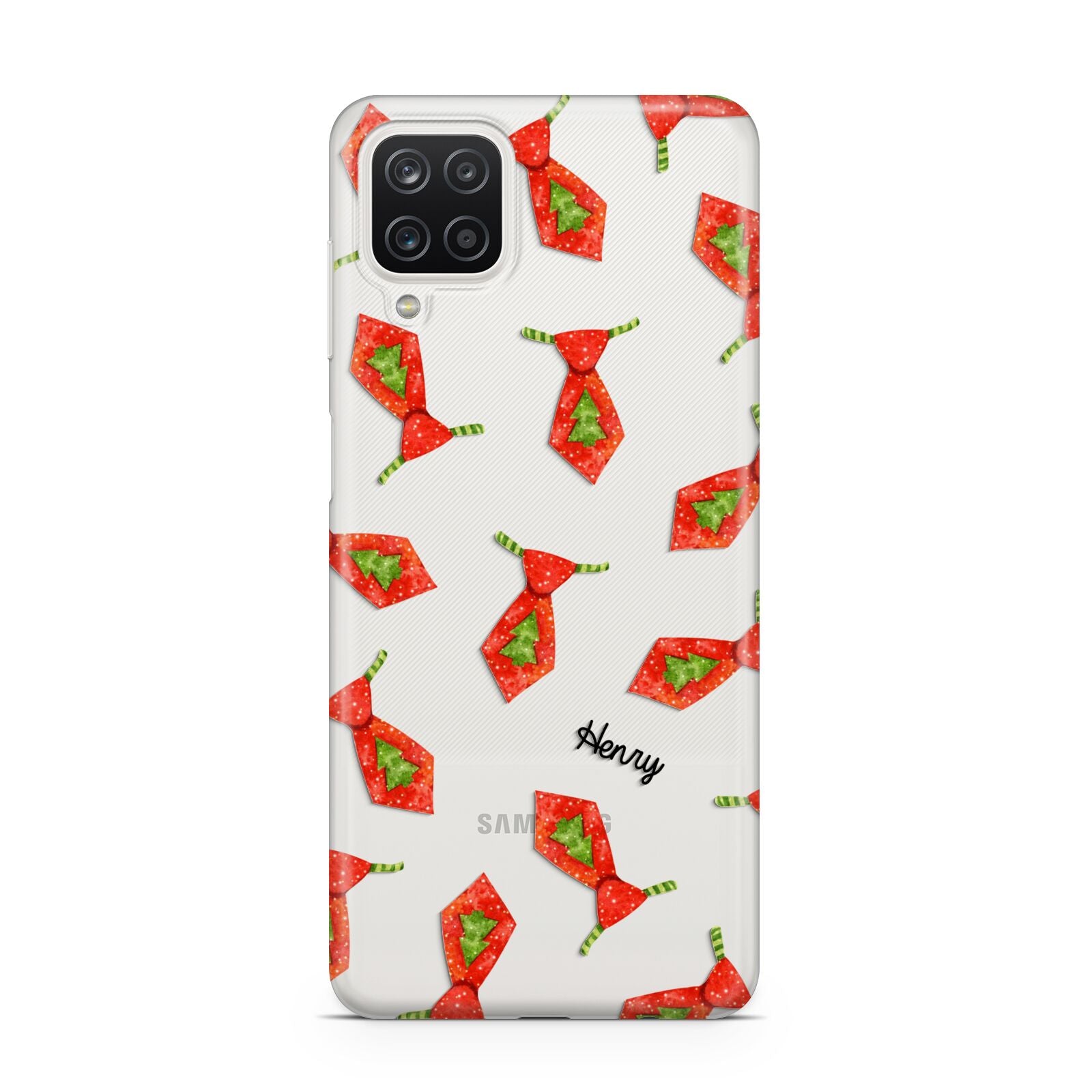 Christmas Tie Pattern Samsung A12 Case