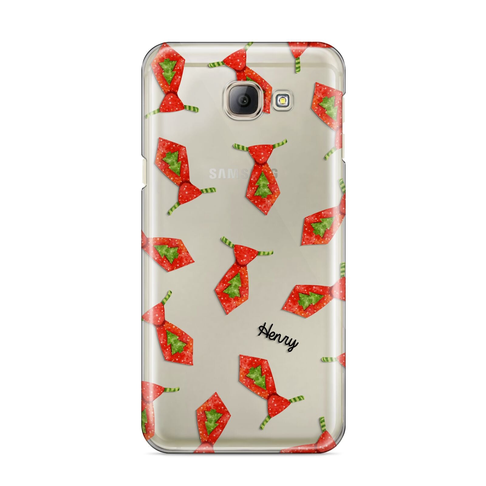 Christmas Tie Pattern Samsung Galaxy A8 2016 Case