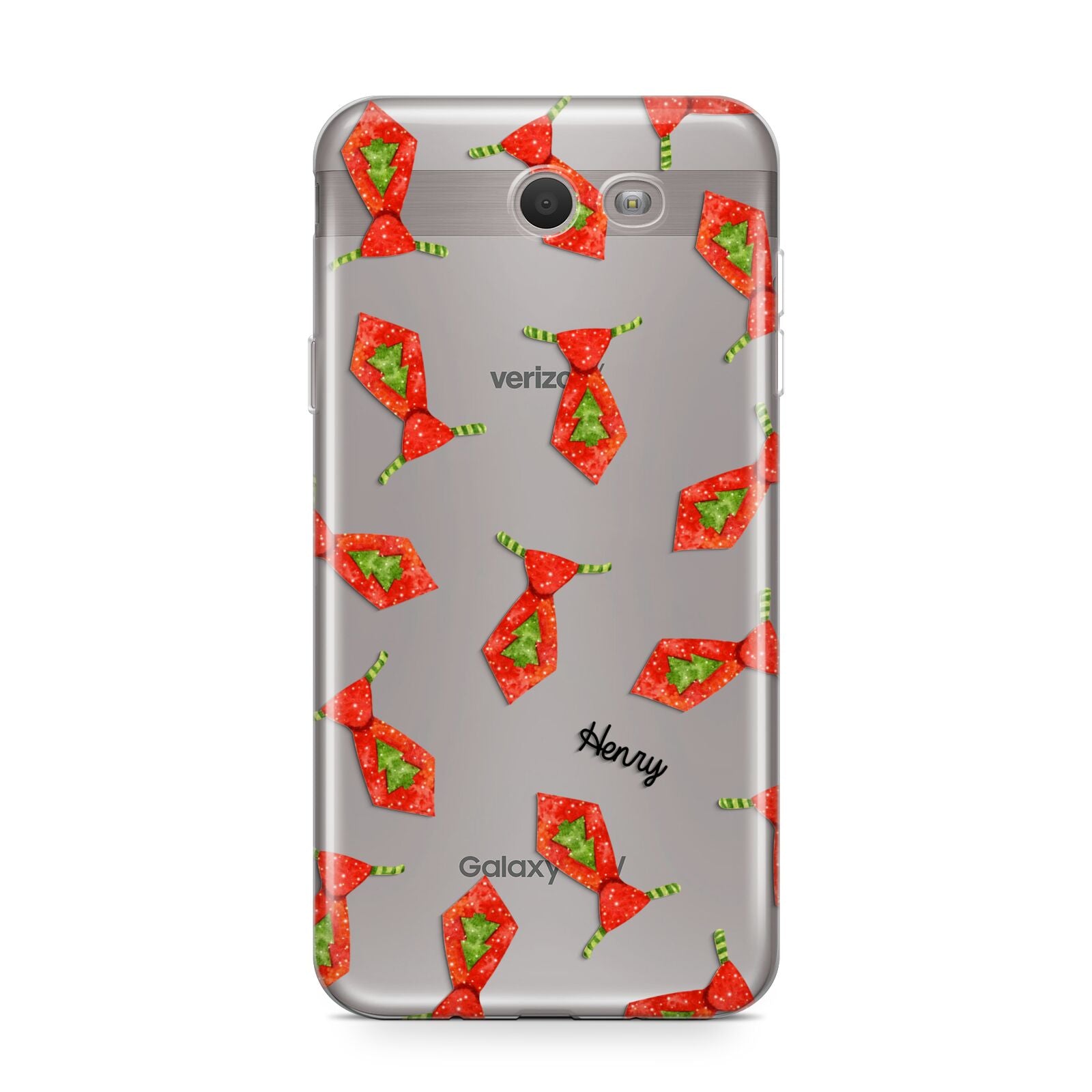 Christmas Tie Pattern Samsung Galaxy J7 2017 Case