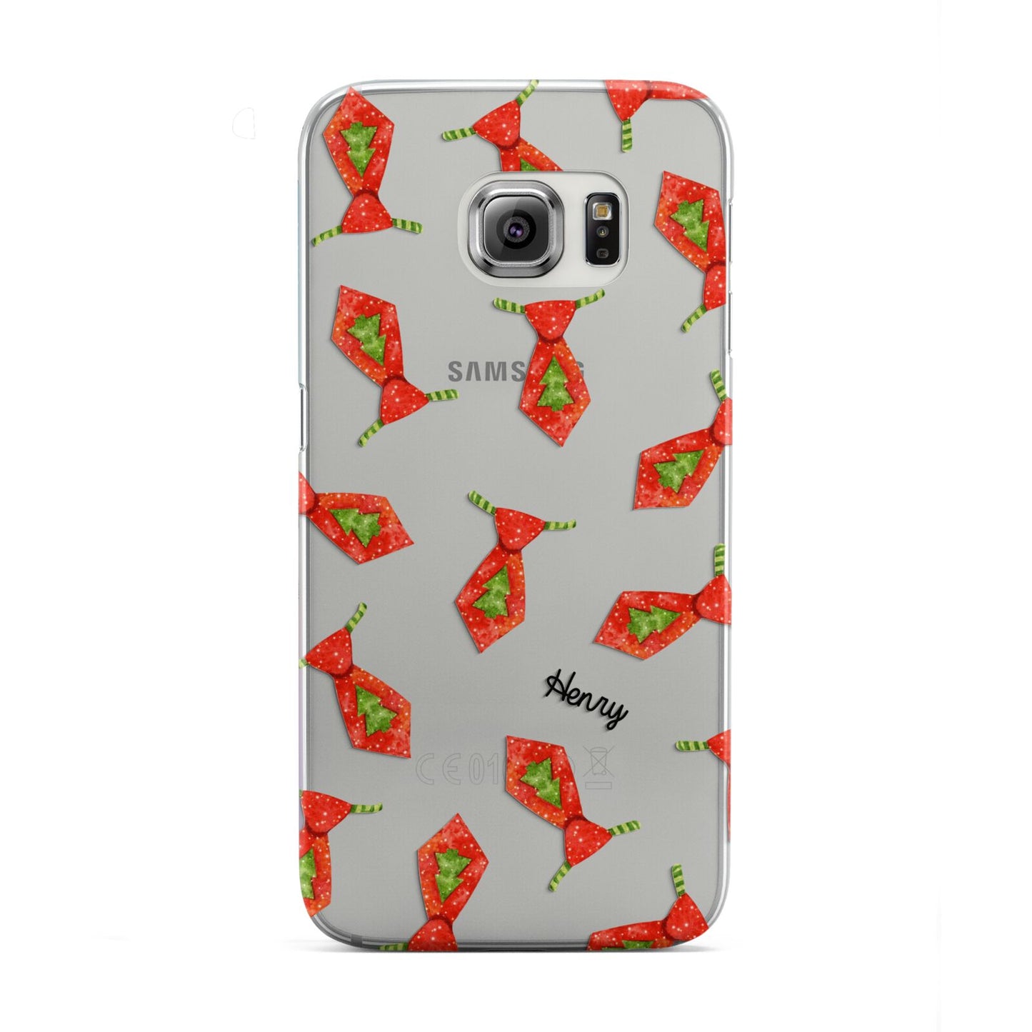 Christmas Tie Pattern Samsung Galaxy S6 Edge Case