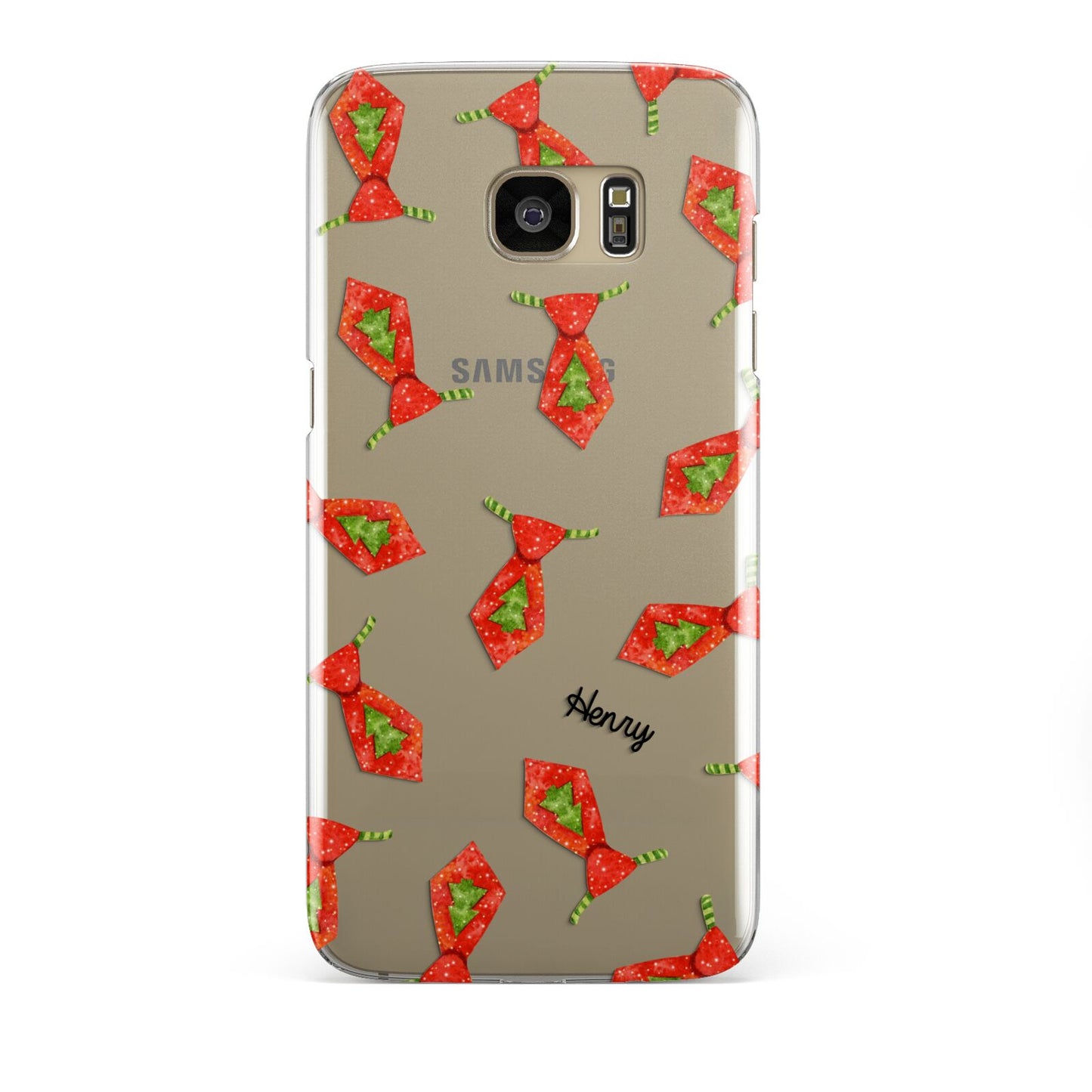 Christmas Tie Pattern Samsung Galaxy S7 Edge Case