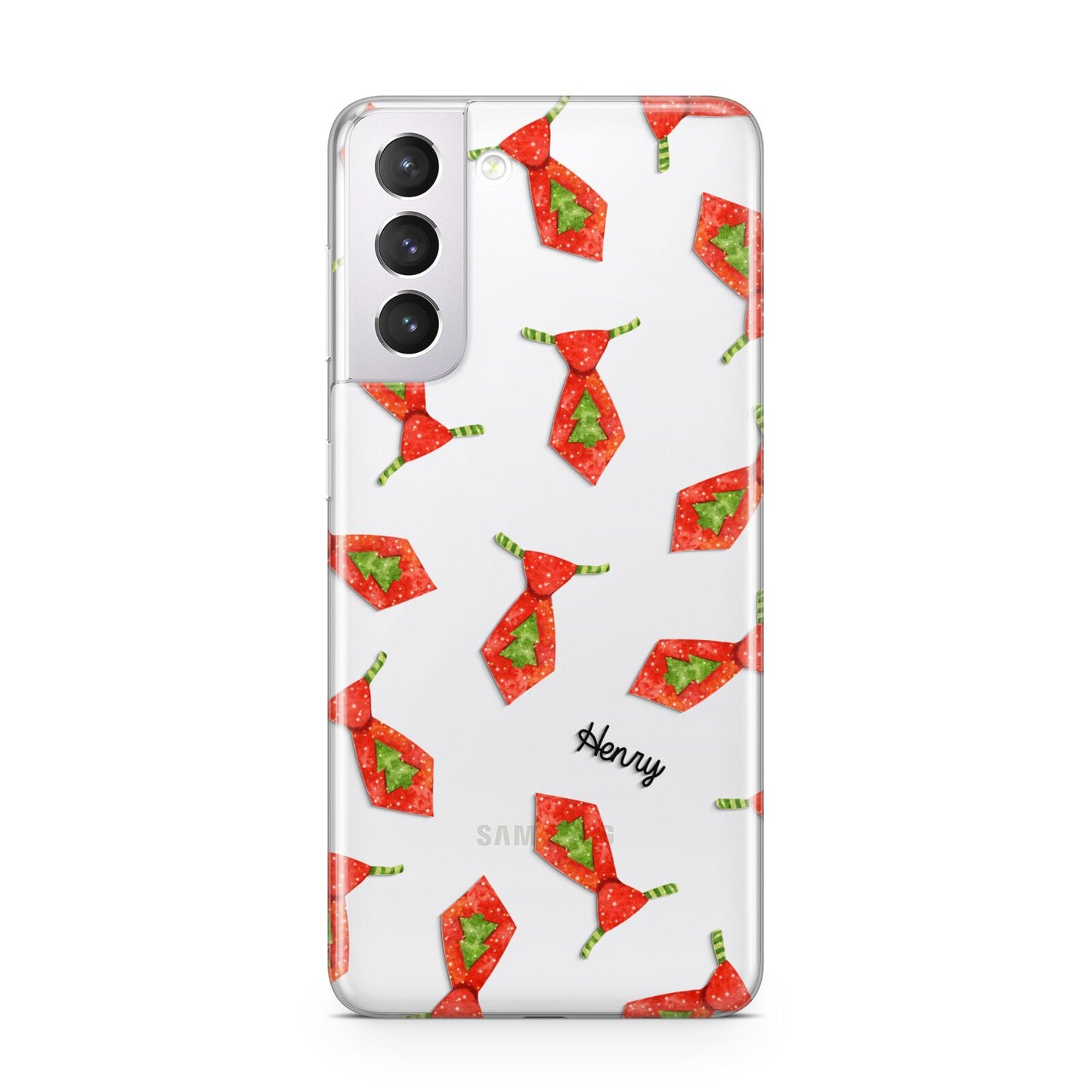 Christmas Tie Pattern Samsung S21 Case