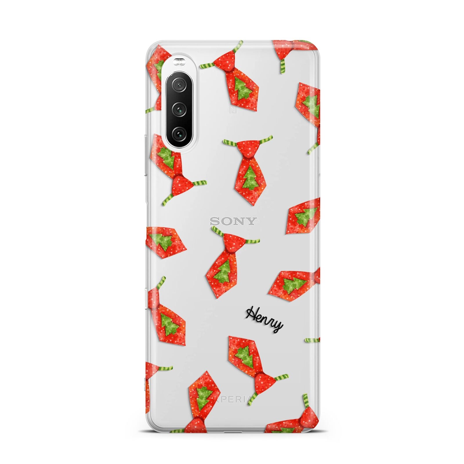 Christmas Tie Pattern Sony Xperia 10 III Case