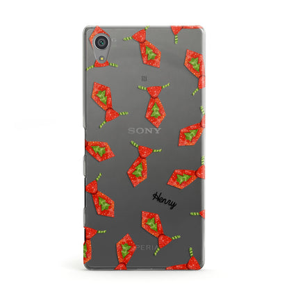 Christmas Tie Pattern Sony Xperia Case