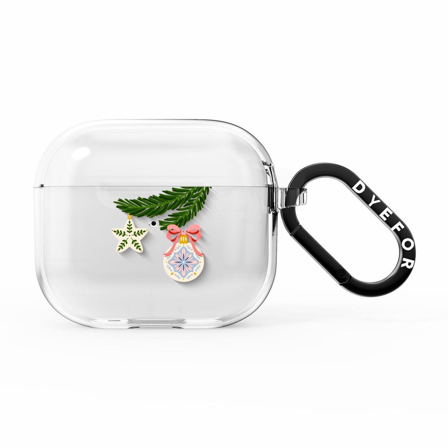 Christmas Tree Branch AirPods Clear Case 3rd Gen