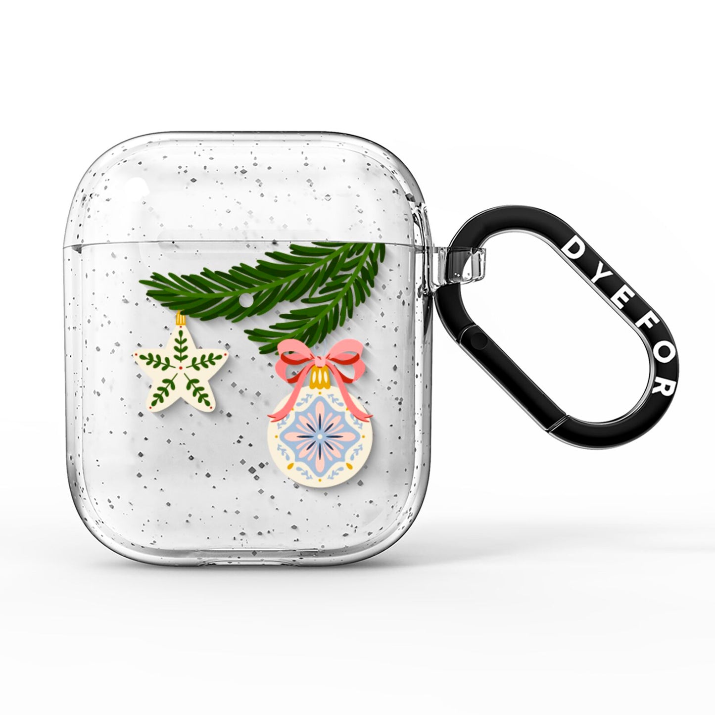 Christmas Tree Branch AirPods Glitter Case