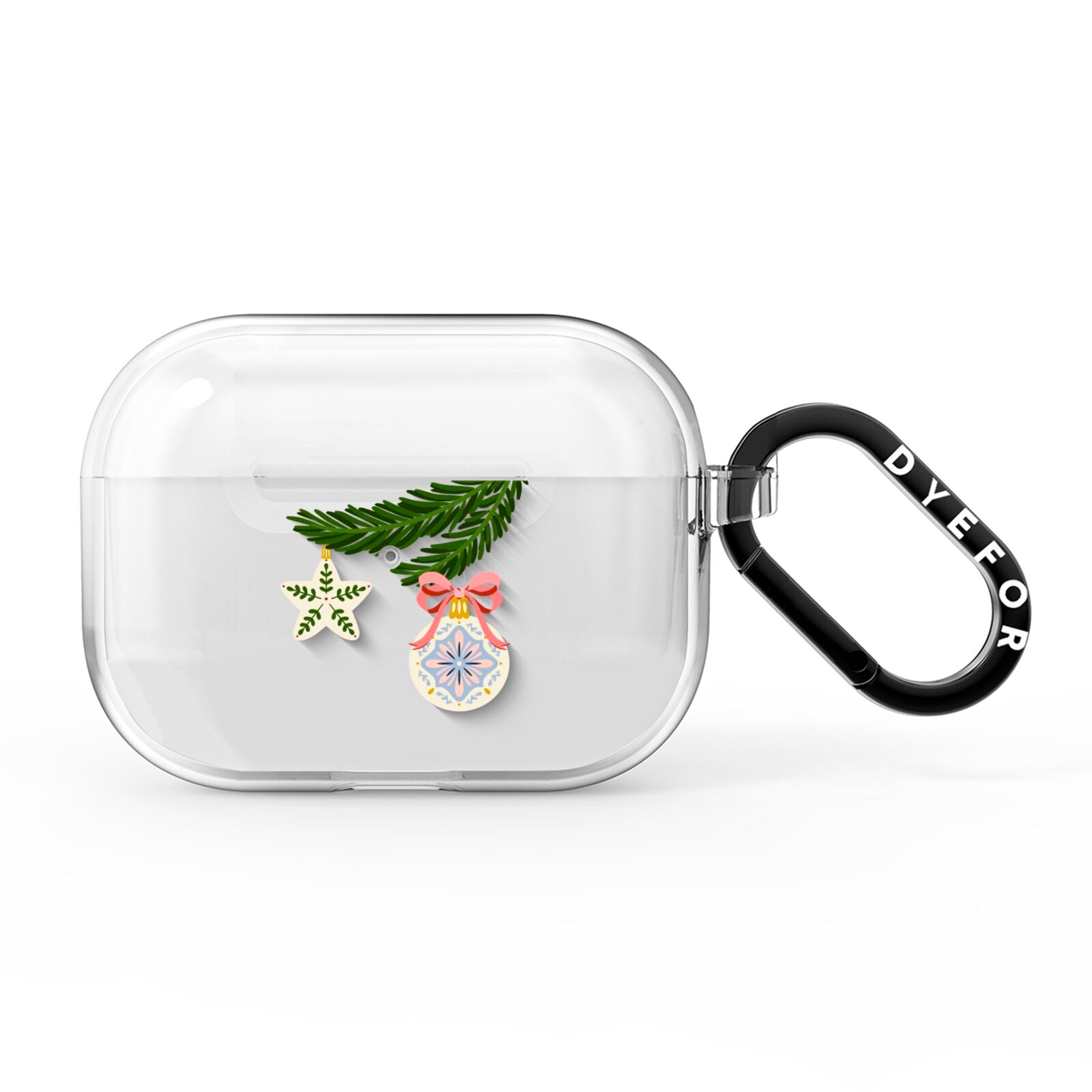 Christmas Tree Branch AirPods Pro Clear Case