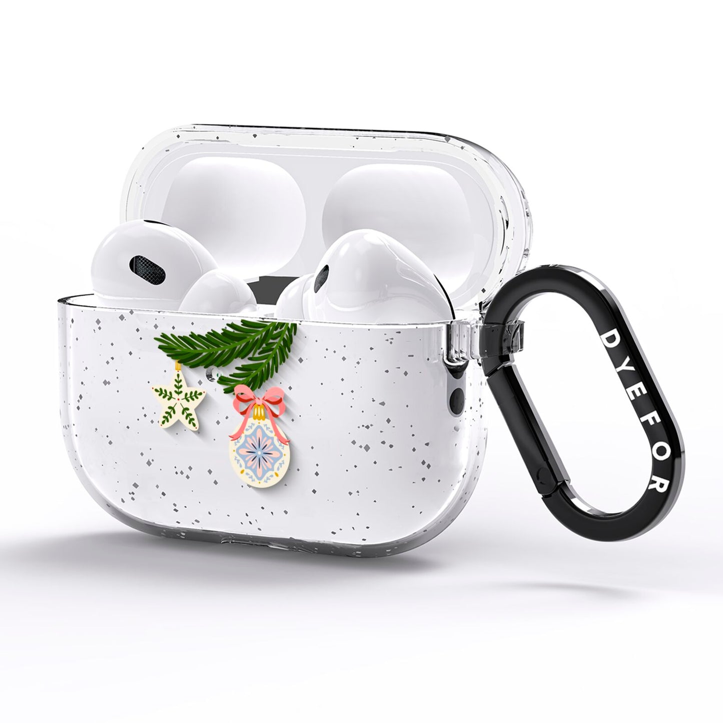 Christmas Tree Branch AirPods Pro Glitter Case Side Image