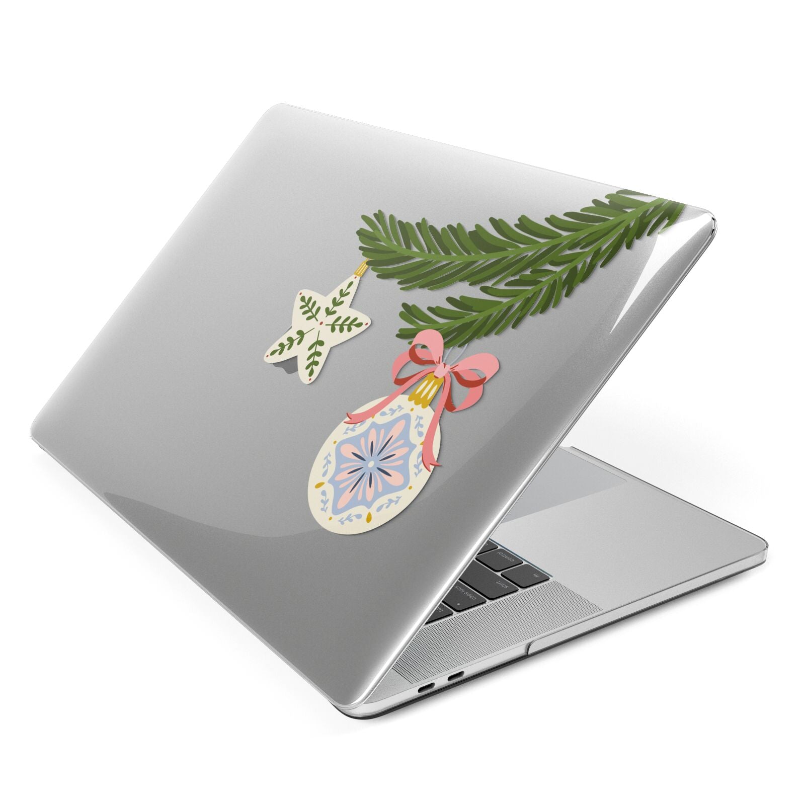 Christmas Tree Branch Apple MacBook Case Side View