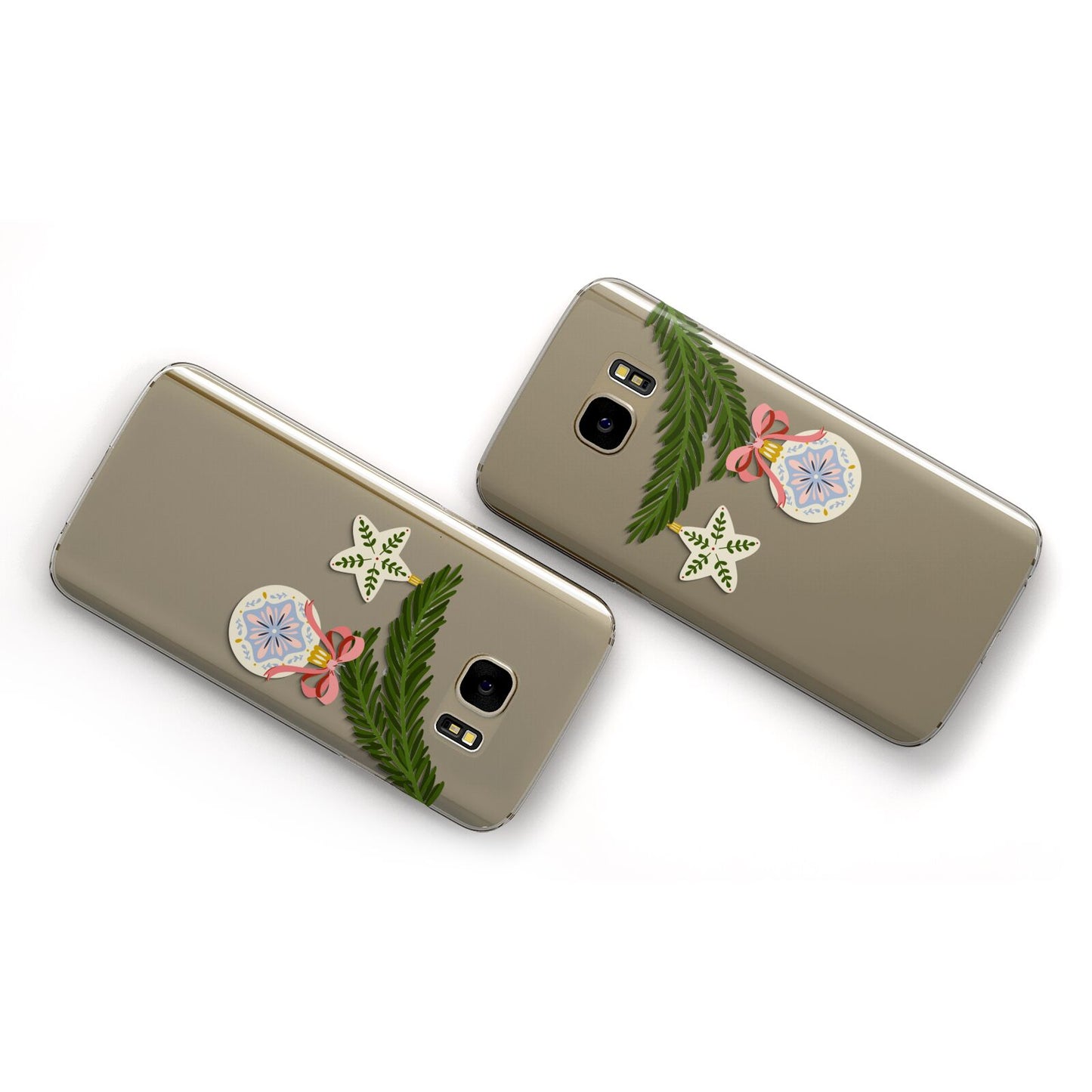 Christmas Tree Branch Samsung Galaxy Case Flat Overview