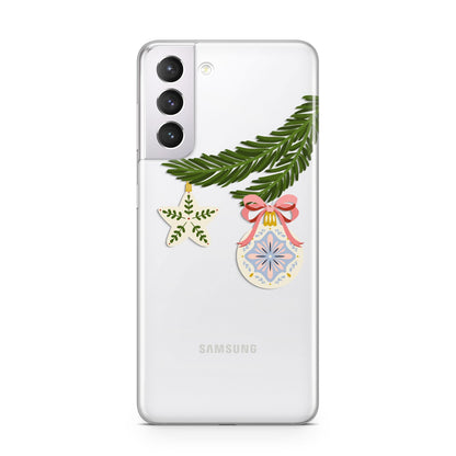 Christmas Tree Branch Samsung S21 Case