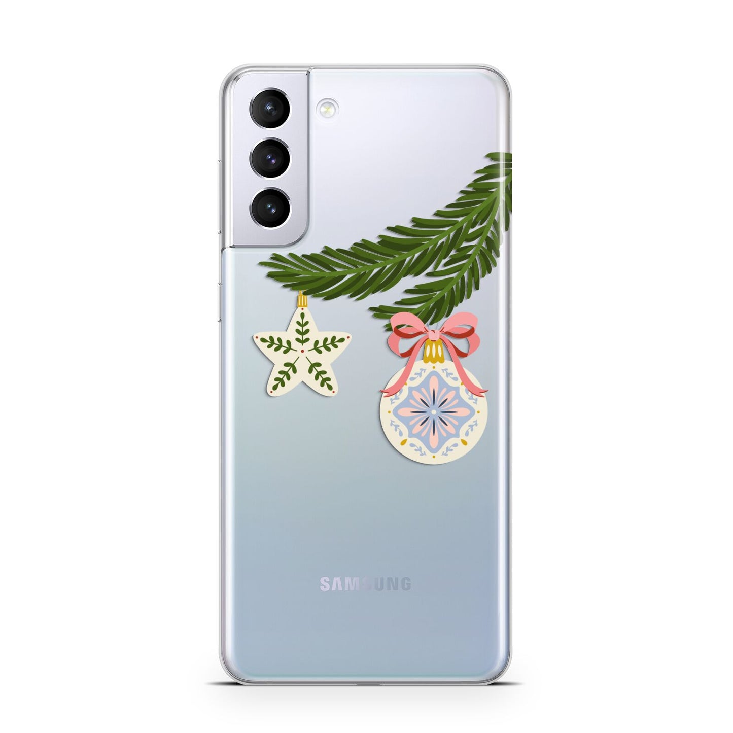 Christmas Tree Branch Samsung S21 Plus Case