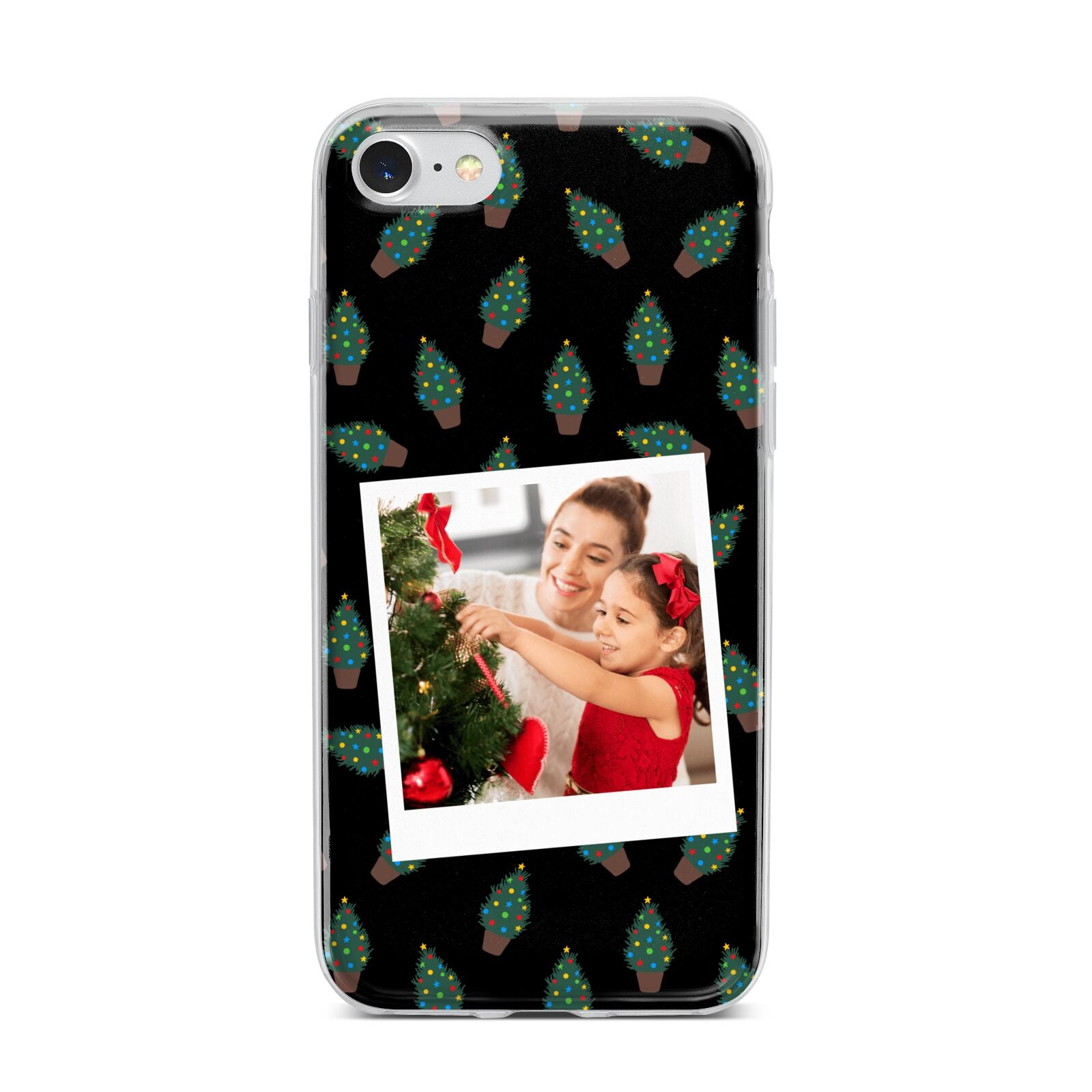 Christmas Tree Polaroid Photo iPhone Case Dyefor