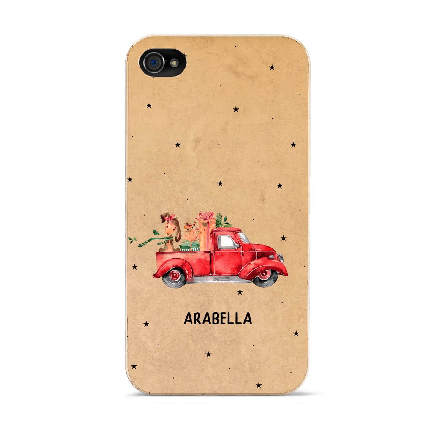 Christmas Truck Personalised Apple iPhone 4s Case