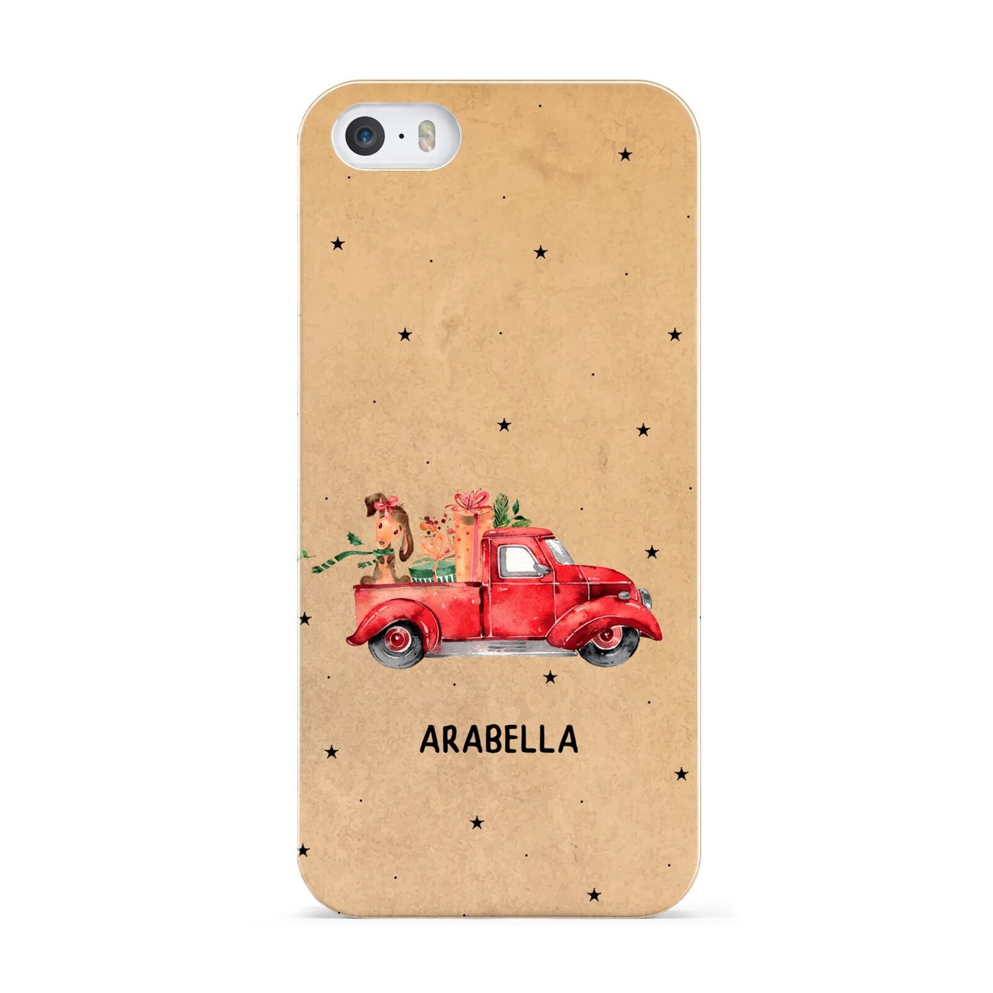 Christmas Truck Personalised Apple iPhone 5 Case