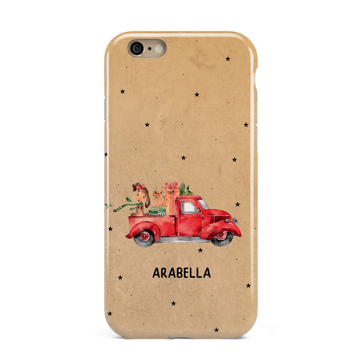 Christmas Truck Personalised Apple iPhone 6 3D Tough Case