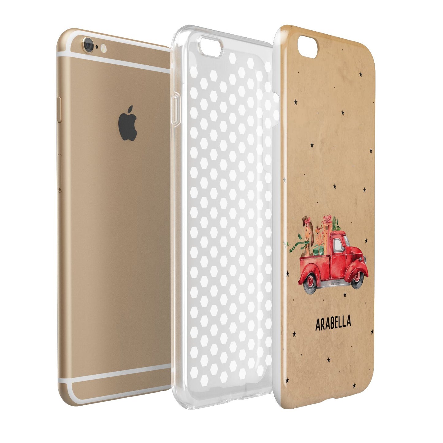 Christmas Truck Personalised Apple iPhone 6 Plus 3D Tough Case Expand Detail Image