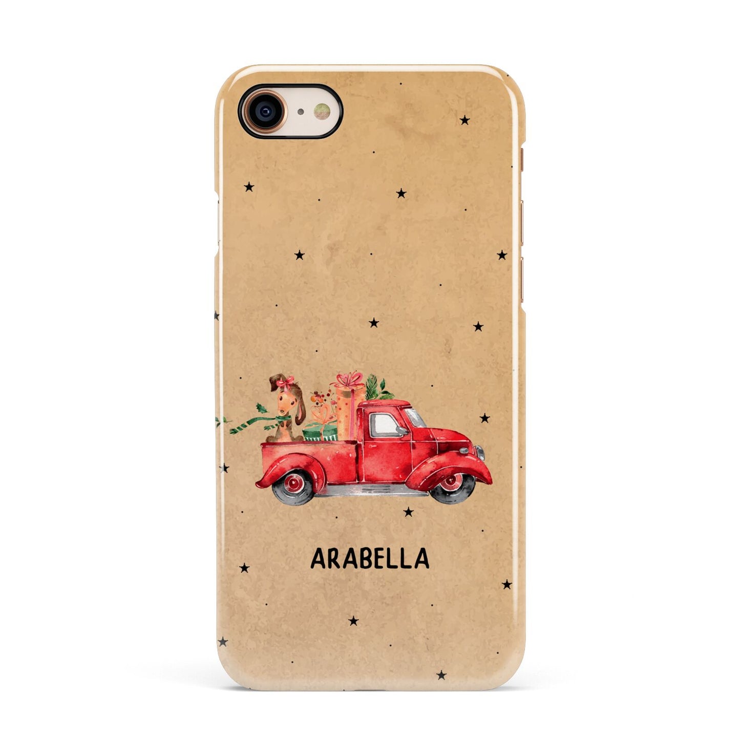 Christmas Truck Personalised Apple iPhone 7 8 3D Snap Case