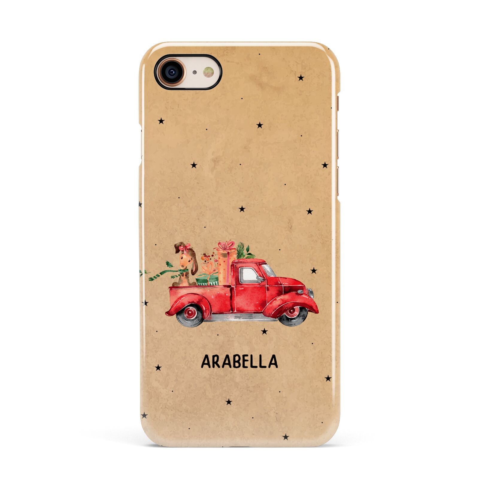 Christmas Truck Personalised Apple iPhone 7 8 3D Snap Case