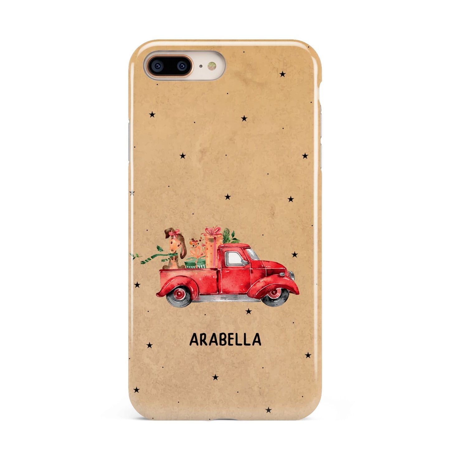 Christmas Truck Personalised Apple iPhone 7 8 Plus 3D Tough Case