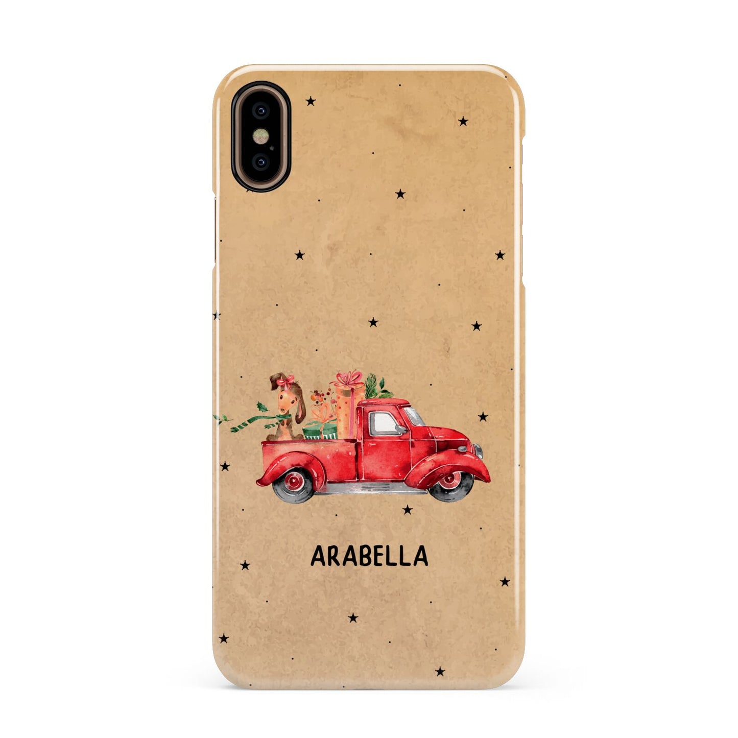 Christmas Truck Personalised Apple iPhone Xs Max 3D Snap Case