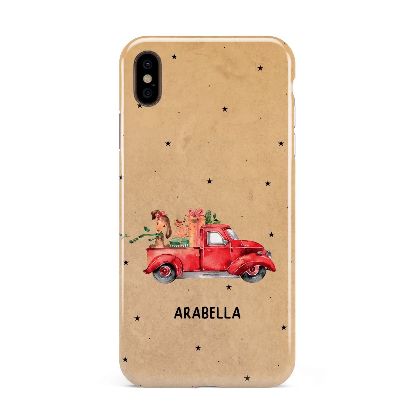 Christmas Truck Personalised Apple iPhone Xs Max 3D Tough Case