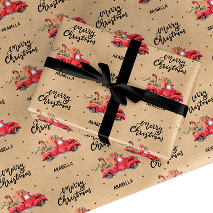 Personalised North Pole Wrapping Paper – Dyefor