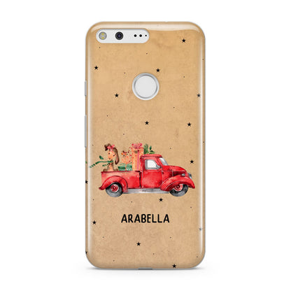 Christmas Truck Personalised Google Pixel Case